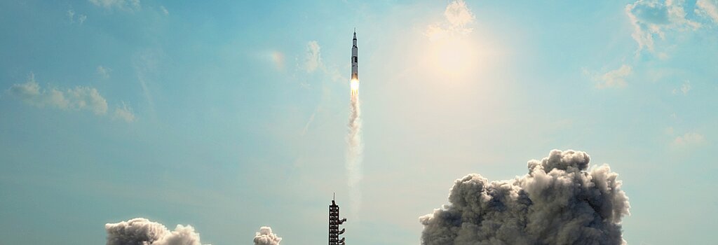 Rakete beim Start