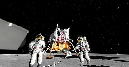 Astronauten auf dem Mond