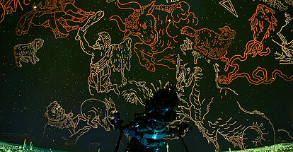 Der Zeiss-Projektor unter der Kuppel