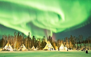 Nordlichter am Himmel