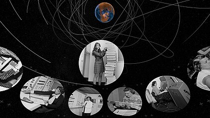 Fotos von Frauen aus der Raumfahrttechnik