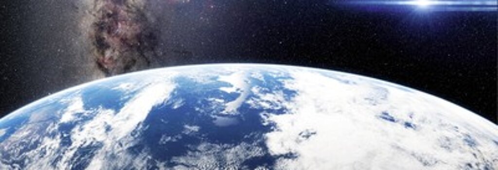 Blick auf die Erde aus dem All