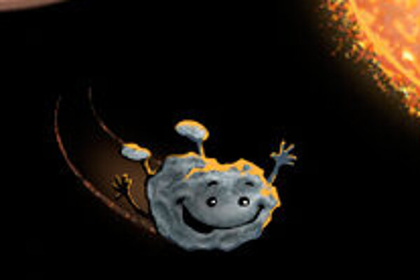 Stups mit Sonne und Saturn