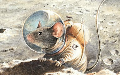 Armstrong, die Maus auf dem Mond